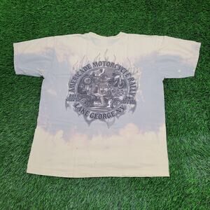 Americade Motorcycle Rally Shirt Large 23x26 Baggy Lake-George NY